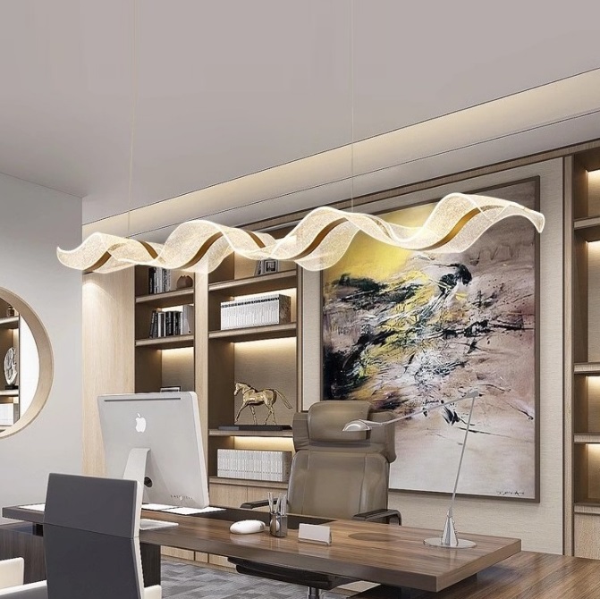 Светильник подвесной ElegantLight DZN-13503 ЗОЛОТО ` D2000*300/H2000 звёздное небо SPRAY 24-09